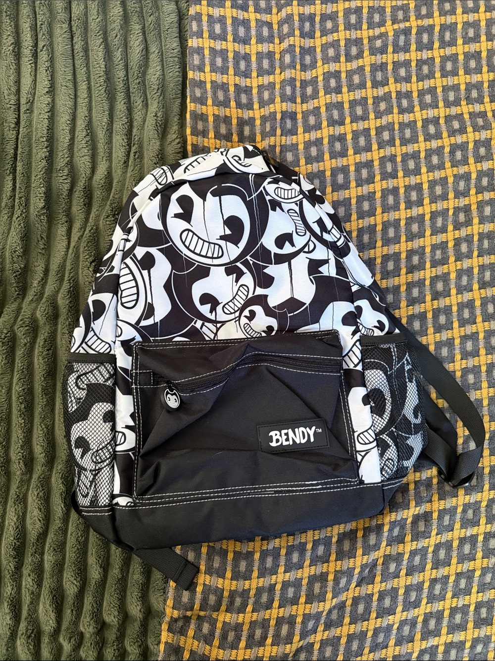 Bendy Black & White Graphic Backpack -